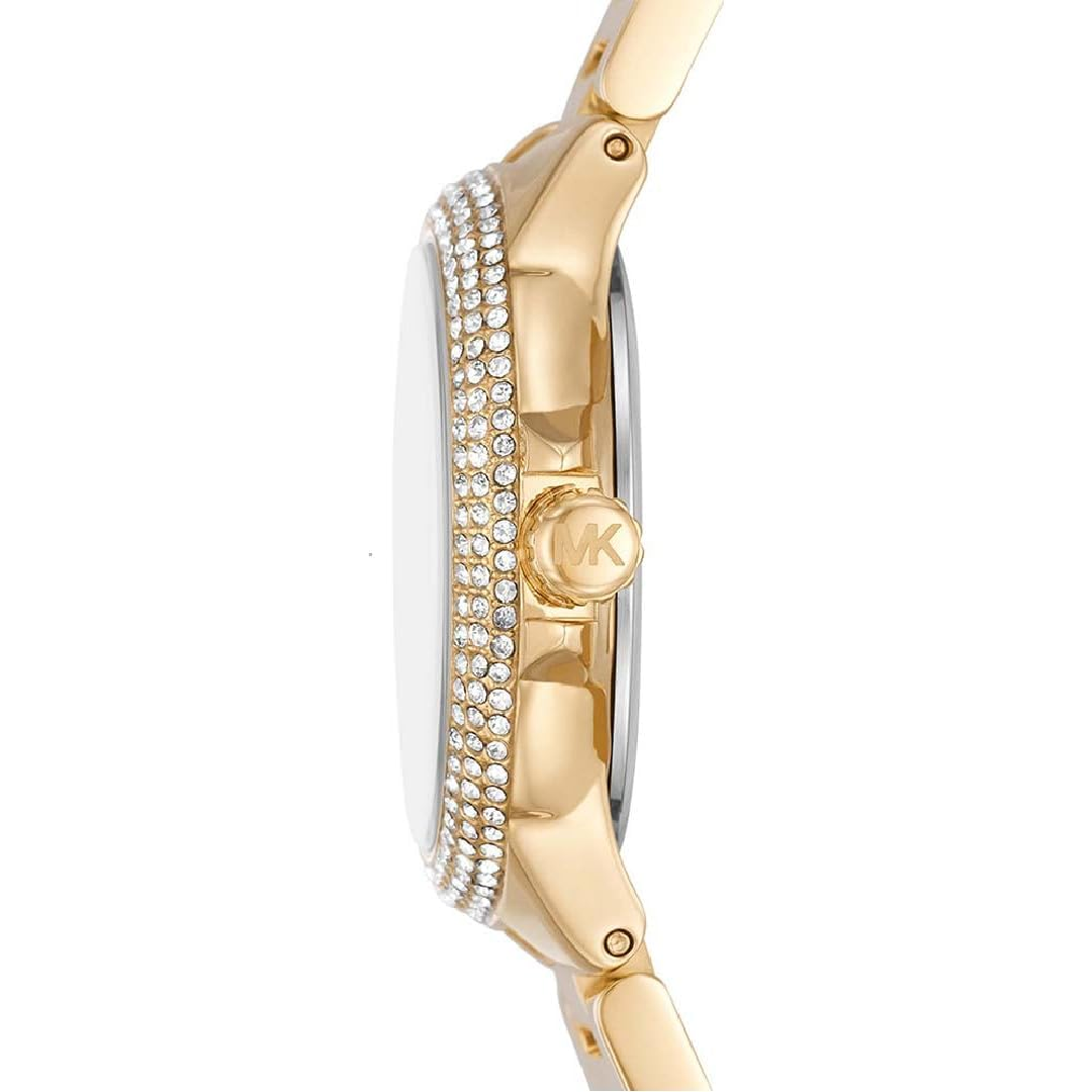 Michael Kors Women’s Quartz Gold Stainless Steel Red Dial 33mm Watch MK7196 - Image 2