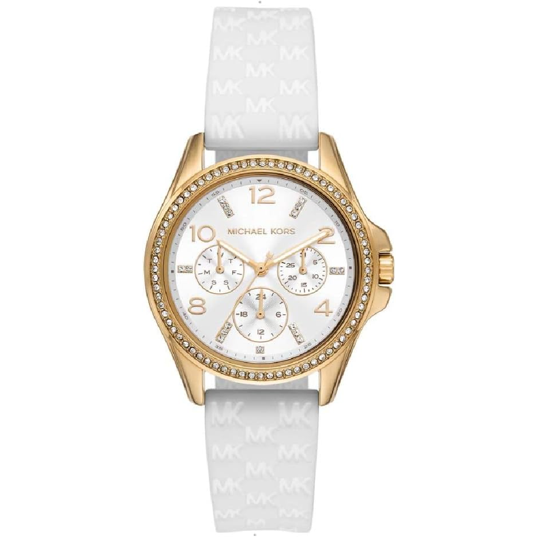 Michael Kors Women’s Quartz White Stainless Steel White Dial 38mm Watch MK7372