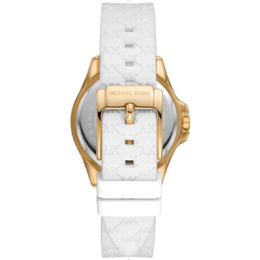 Michael Kors Women’s Quartz White Silicone Strap White Dial 38mm Watch MK7372 - Image 2