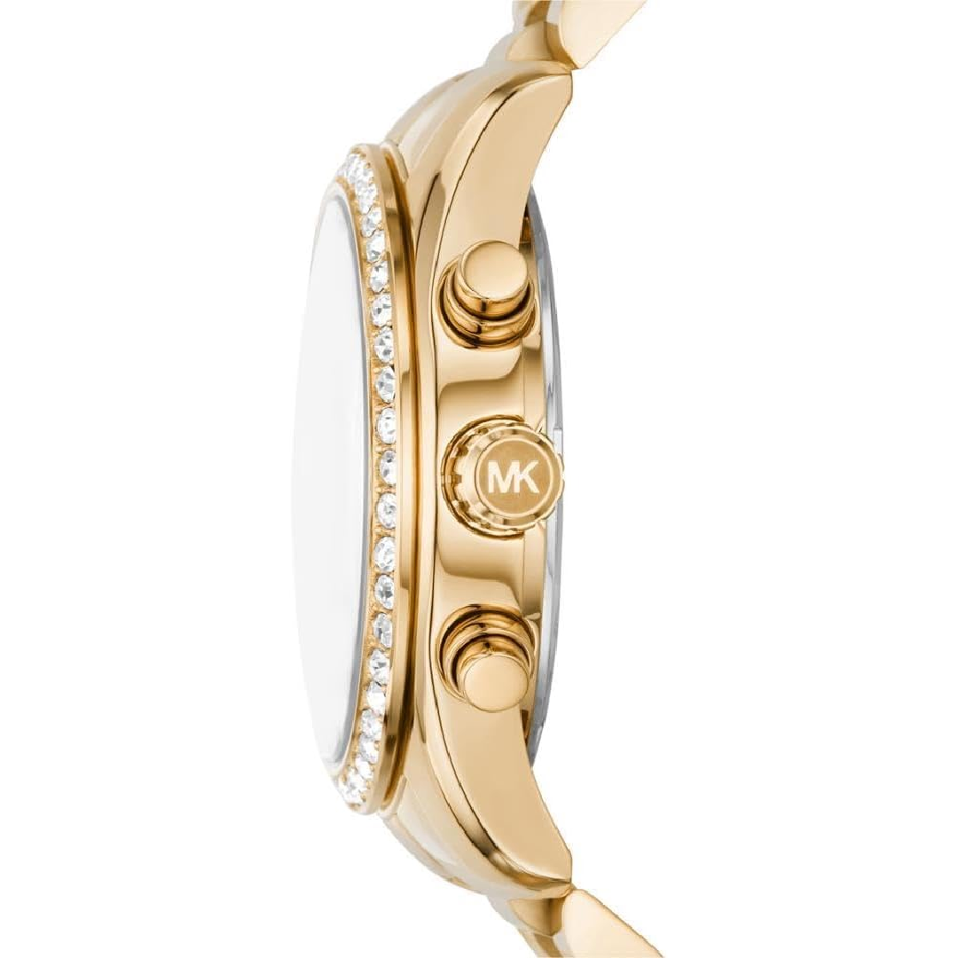 Michael Kors Women's Chronograph Quartz Stainless Steel Brown Dial 38mm Watch MK7276 - Image 2
