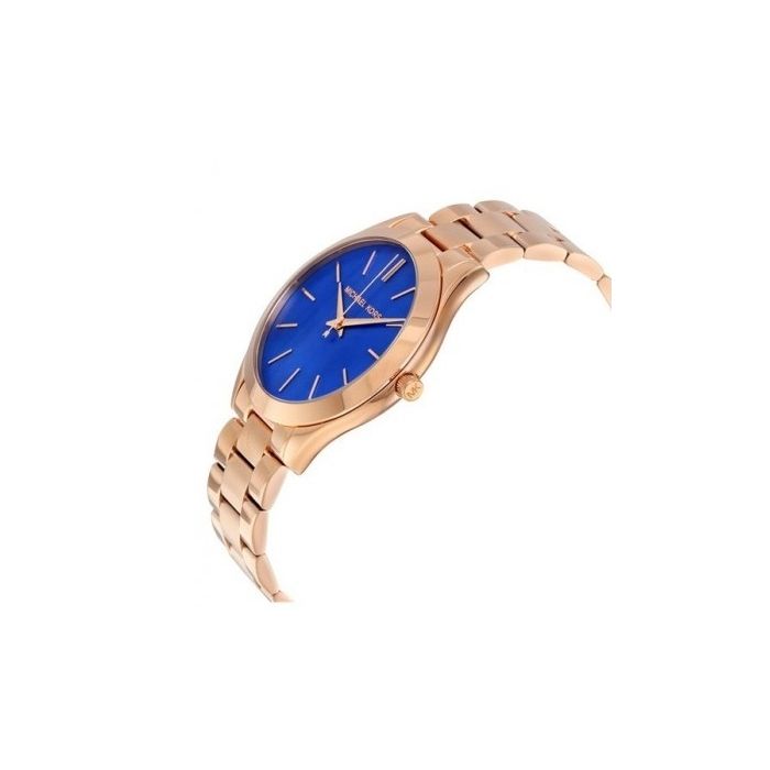Michael Kors Women’s Quartz Gold Stainless Steel Chain Blue Mother Of Pearl Dial 42mm Watch MK3494 - Image 2