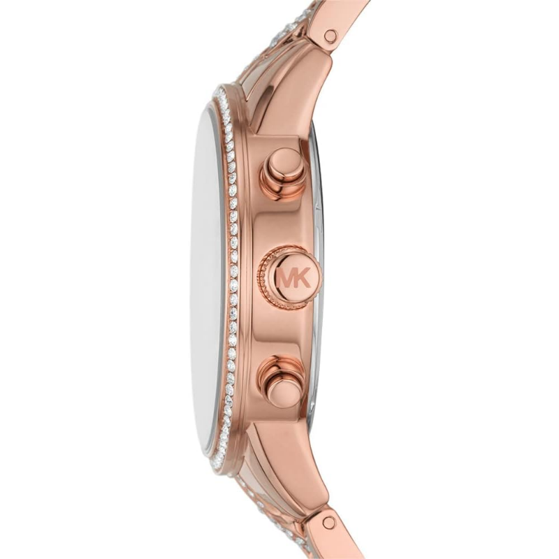 Michael Kors Women’s Chronograph Quartz Rose Gold Stainless Steel Rose Gold Dial 41mm Watch MK7223 - Image 2