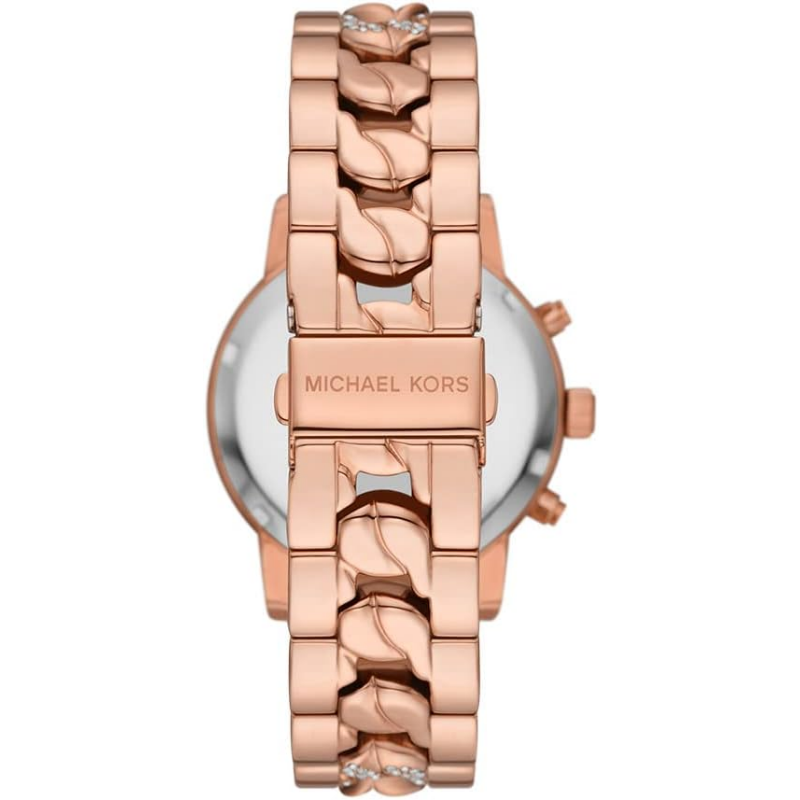 Michael Kors Women’s Chronograph Quartz Rose Gold Stainless Steel Rose Gold Dial 41mm Watch MK7223 - Image 3
