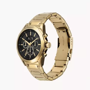 Armani Exchange Men’s Chronograph Quartz Stainless Steel Black Dial 44mm Watch AX2611 (Without Tag)