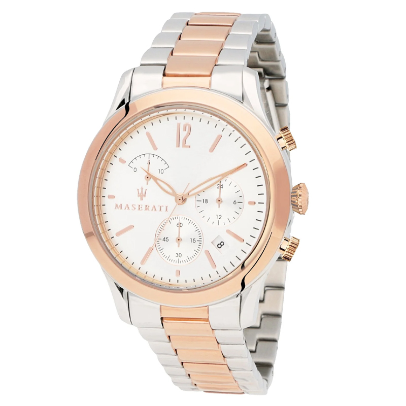 Maserati Men’s Quartz Two-Tone Stainless Steel White Dial 40mm Watch R8873625001