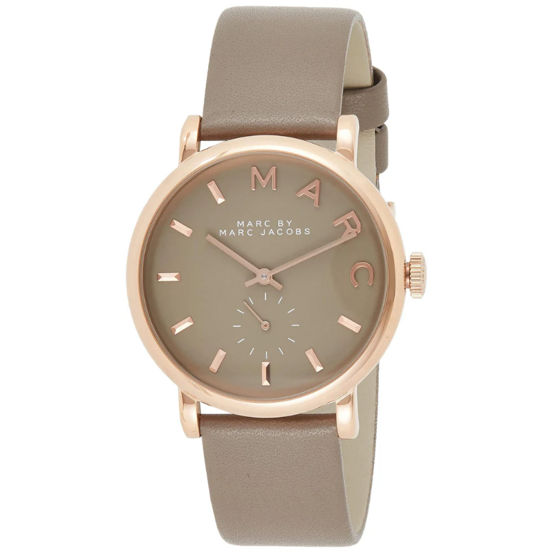 Marc by Marc Jacobs Women’s Quartz Gravel Grey Leather Strap Grey Dial 36mm Watch MBM1266