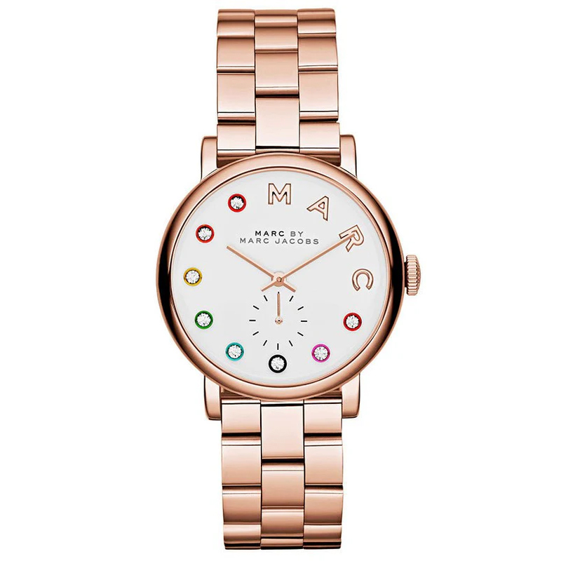 Marc by Marc Jacobs Women’s Quartz Rose Gold Stainless Steel White Dial 36mm Watch MBM3441