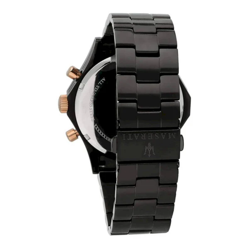 Maserati Men’s Chronograph Quartz Stainless Steel Black Dial 44mm Watch R8873627001 - Image 2