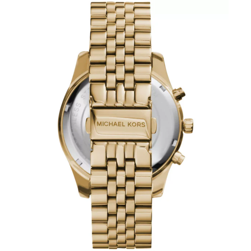 Michael Kors Men’s Quartz Stainless Steel Champagne Dial 45mm Watch MK8281 (Without Tag) - Image 2