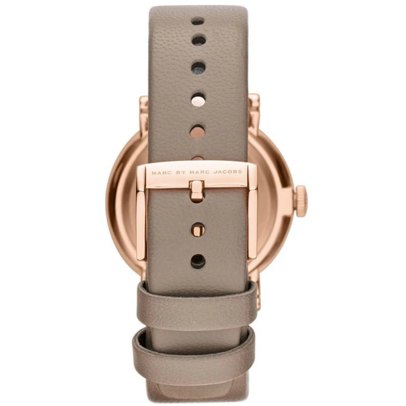 Marc by Marc Jacobs Women’s Quartz Gravel Grey Leather Strap Grey Dial 36mm Watch MBM1266 - Image 3