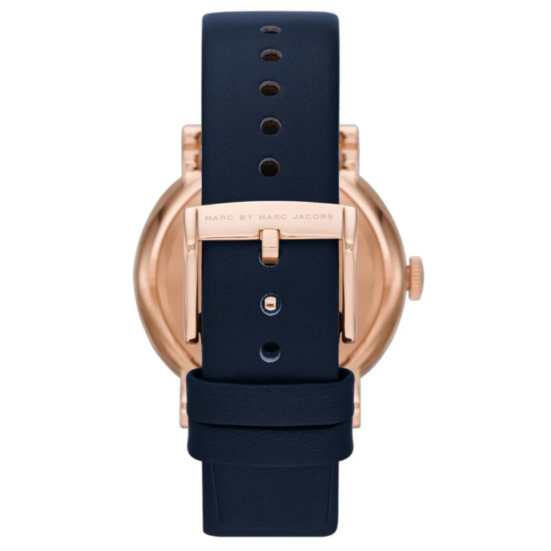 Marc by Marc Jacobs Women’s Quartz Leather Strap Navy Blue Dial 36mm Watch MBM1329 - Image 3