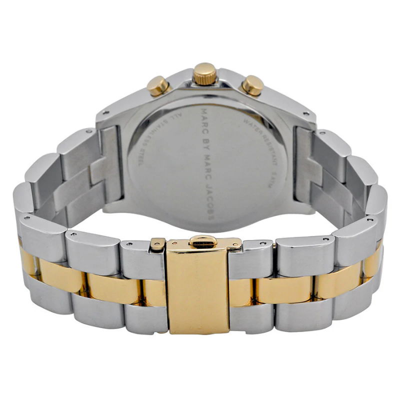 Marc by Marc Jacobs Women's Chronograph Quartz Stainless Steel Silver Dial 41mm Watch MBM3177 - Image 3