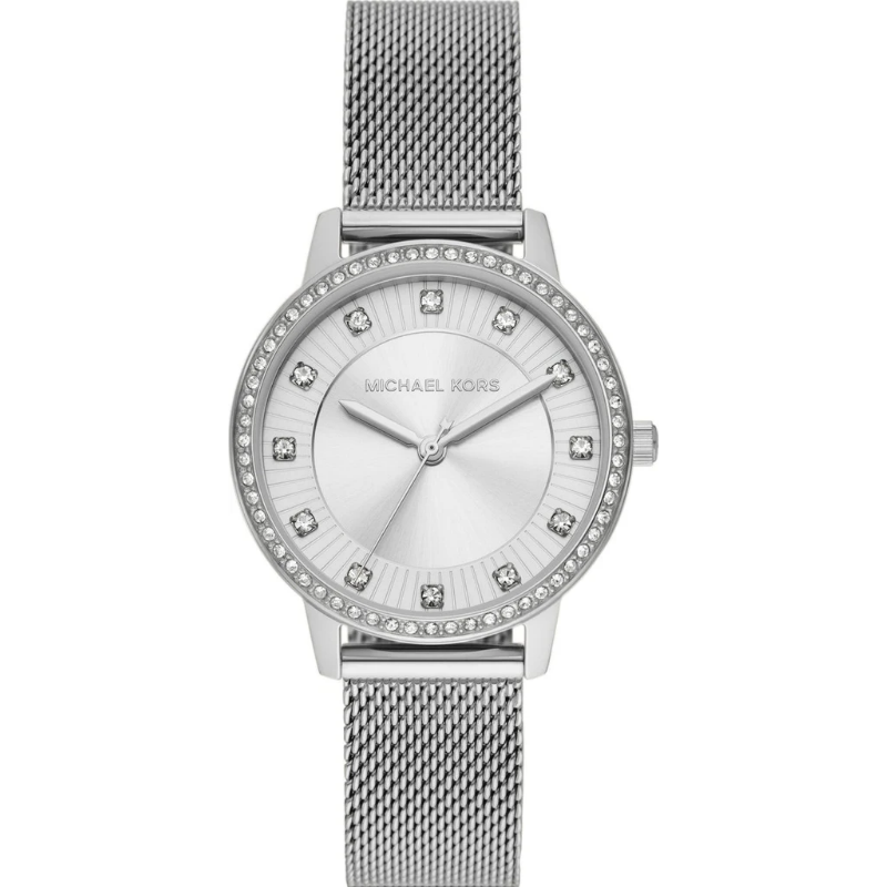 Michael Kors Women’s Quartz Silver Stainless Steel Silver Dial 36mm Watch MKO1013