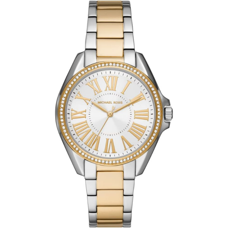 Michael Kors Women’s Quartz Two-Tone Stainless Steel White Dial 39mm Watch MK6931