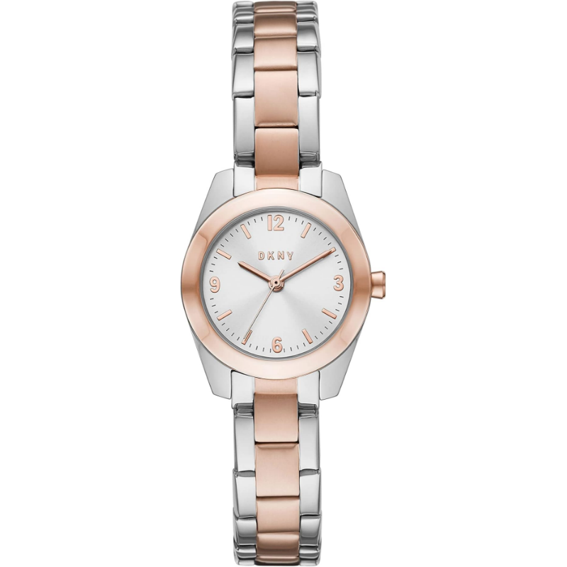 DKNY Women’s Quartz Two-Tone Stainless Steel Silver Dial 26mm Watch NY2923 (Without Tag)