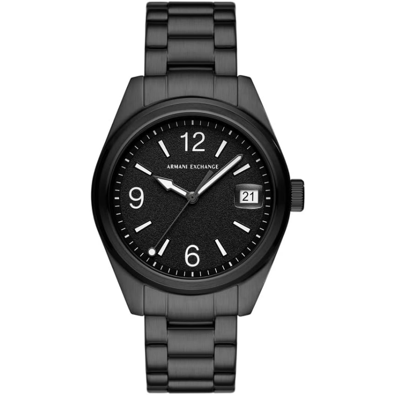 Armani Exchange Men’s Quartz Black Stainless Steel Black Dial 42mm Watch AX1422 (Without Tag)