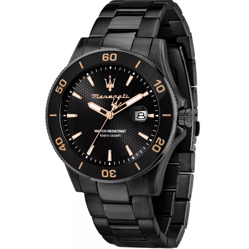 Maserati Men’s Quartz Black Stainless Steel Black Dial 43mm Watch R8853100035