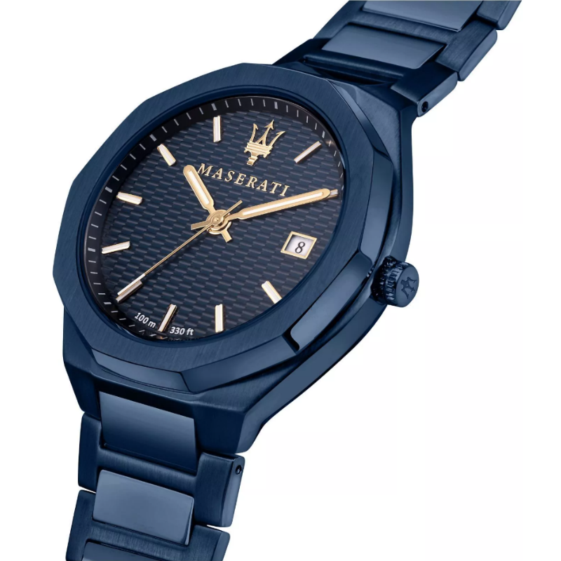 Maserati Men’s Quartz Two-Tone Stainless Steel Blue Dial 45mm Watch R8853141001 - Image 2