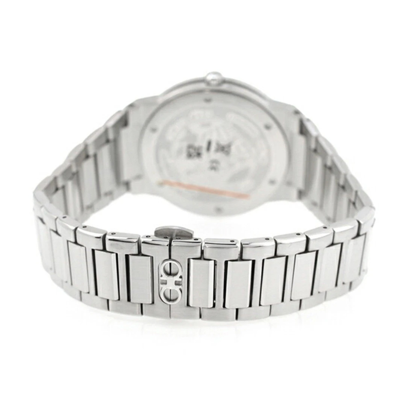 Ferragamo Men’s Swiss Made Quartz Silver Stainless Steel Blue Dial 41mm Watch SFDT02423 - Image 2
