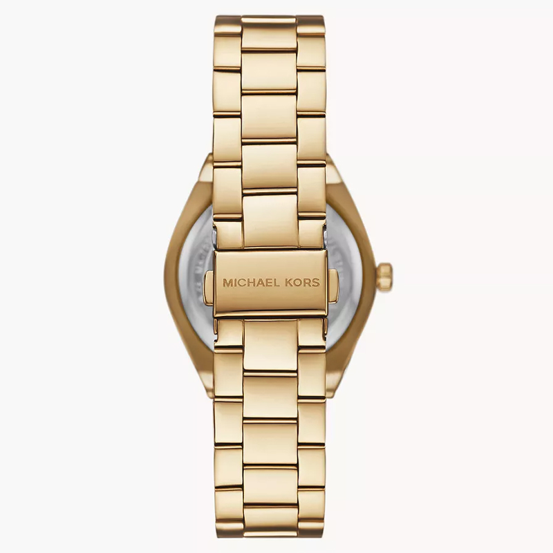 Michael Kors Women’s Quartz Gold Stainless Steel Black & Gold Dial 37mm Watch MK7500 (Like New) - Image 3