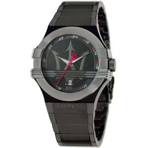 Maserati Quartz Men’s Black Stainless Steel Black Dial 42mm Watch R8853108003