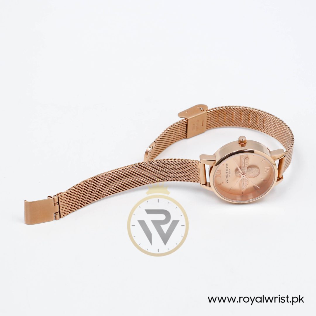 Olivia Burton Women's Quartz Rose Gold Stainless Steel Rose Gold Dial 30mm Watch HM1121