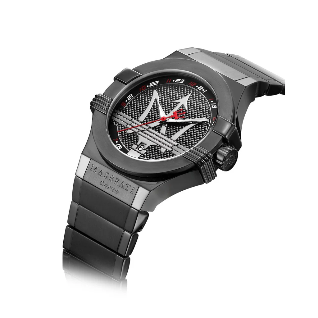 Maserati Quartz Men’s Black Stainless Steel Black Dial 42mm Watch R8853108003 - Image 2