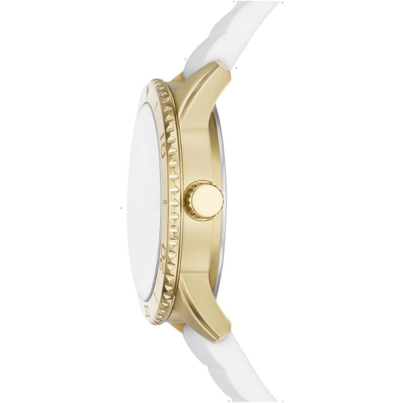 Fossil Women’s Quartz White Silicone Strap White Dial 38mm Watch BQ3965 (Without Tag) - Image 2