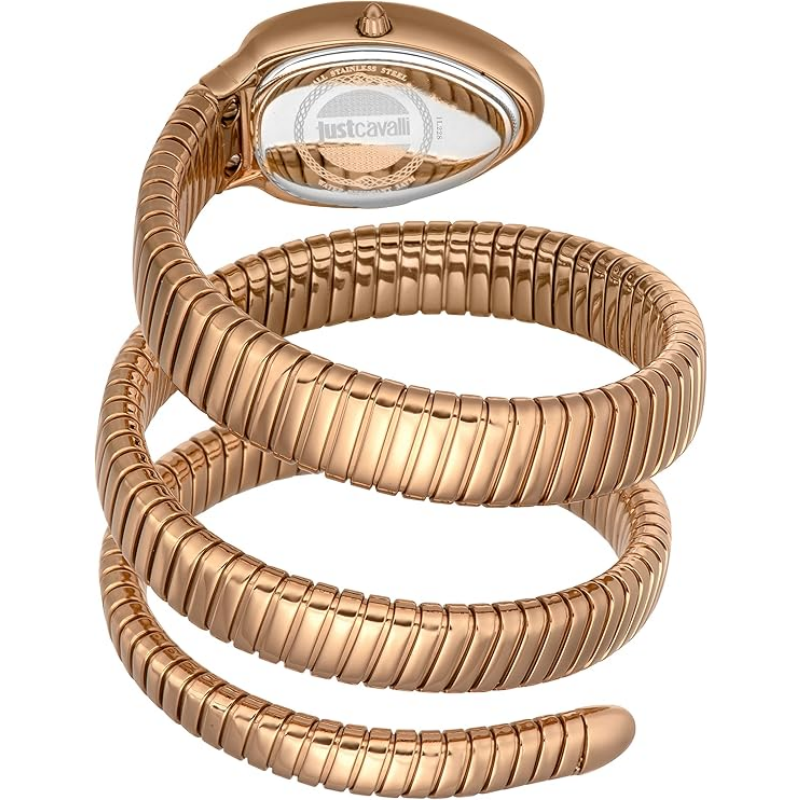 Just Cavalli Women’s Quartz Rose Gold Snake Stainless Steel Green Dial 22mm Watch JC1L228M0055 - Image 3