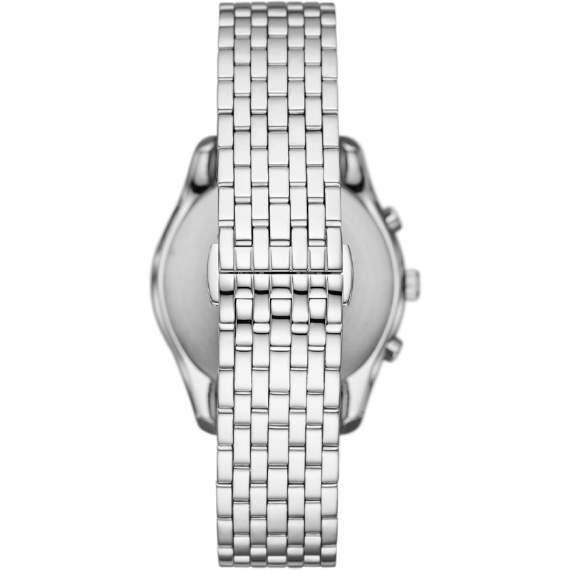 Emporio Armani Men’s Quartz Silver Stainless Steel Blue Dial 41mm Watch AR11582 - Image 3