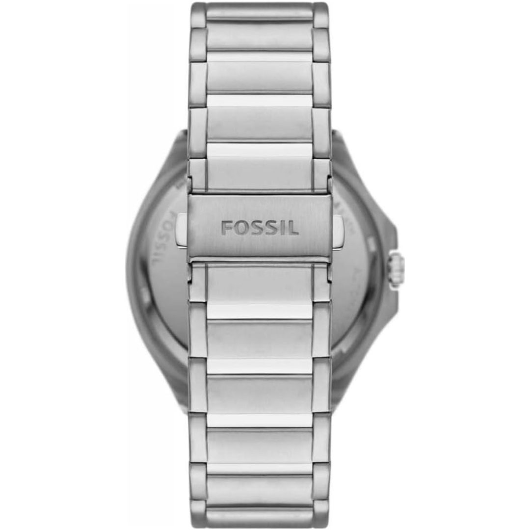 Fossil Men’s Automatic Silver Stainless Steel Blue Skeleton Dial 45mm Watch BQ2620 - Image 3