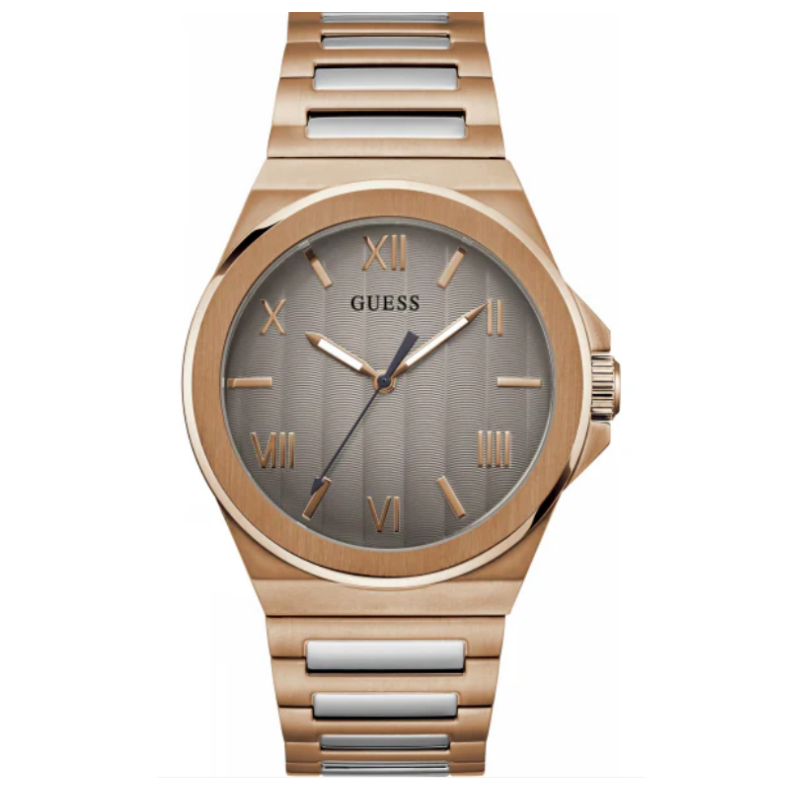 Guess Men's Quartz Two-Tone Stainless Steel Grey Dial 44mm Watch GW0789G3