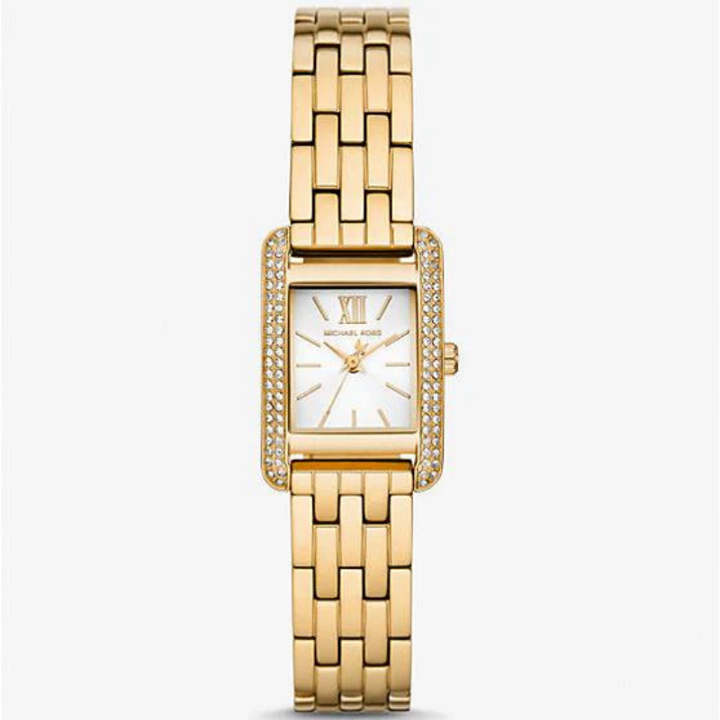 Michael Kors Women’s Quartz Gold Stainless Steel White Dial 20mm Watch MKO1034