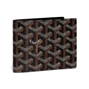 Goyard Victoire Black and Silver Wallet For Men