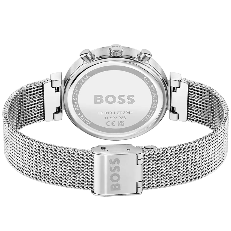 Hugo Boss Women’s Quartz Silver Stainless Steel Beige Dial 36mm Watch 1502625