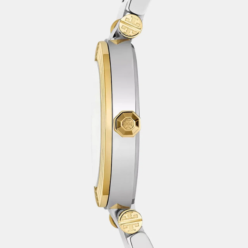 Tory Burch Women’s Quartz Two-Tone Stainless Steel Cream Dial 28mm Watch TBW9014