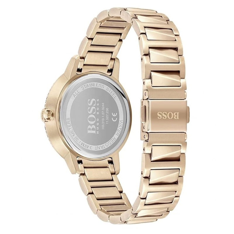 Hugo Boss Women’s Quartz Rose Gold Stainless Steel Rose Gold Dial 34mm Watch 1502540 - Image 3