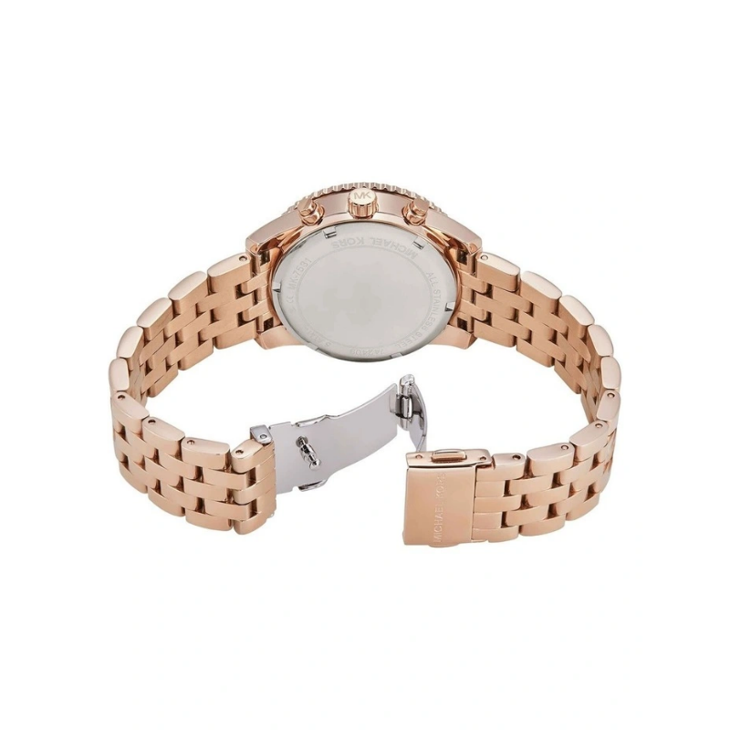 Michael Kors Women’s Chronograph Quartz Rose Gold Stainless Steel Rose Gold Dial 35mm Watch MK7531