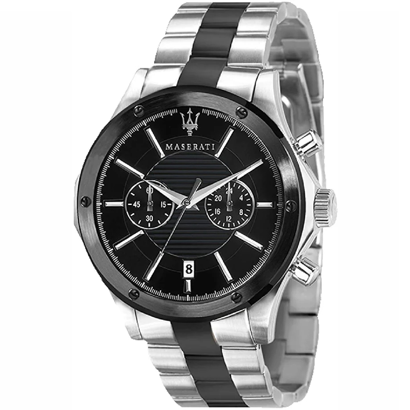 Maserati Men’s Chronograph Quartz Two-tone Stainless Steel Black Dial 44mm Watch R8873627003