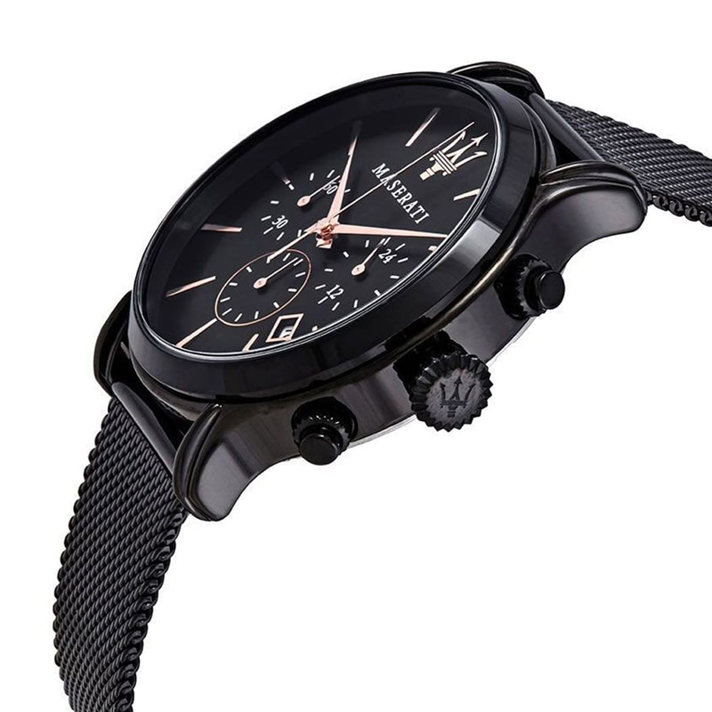 Maserati Men’s Chronograph Quartz Black Stainless Steel Black Dial 42mm Watch R8873618006