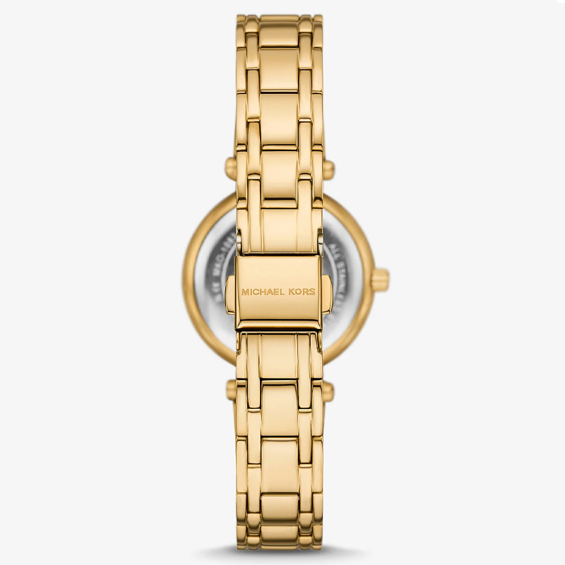 Michael Kors Women’s Quartz Gold Stainless Steel Mother Of Pearl Dial 30mm Watch MKO1083 (Without Tag)