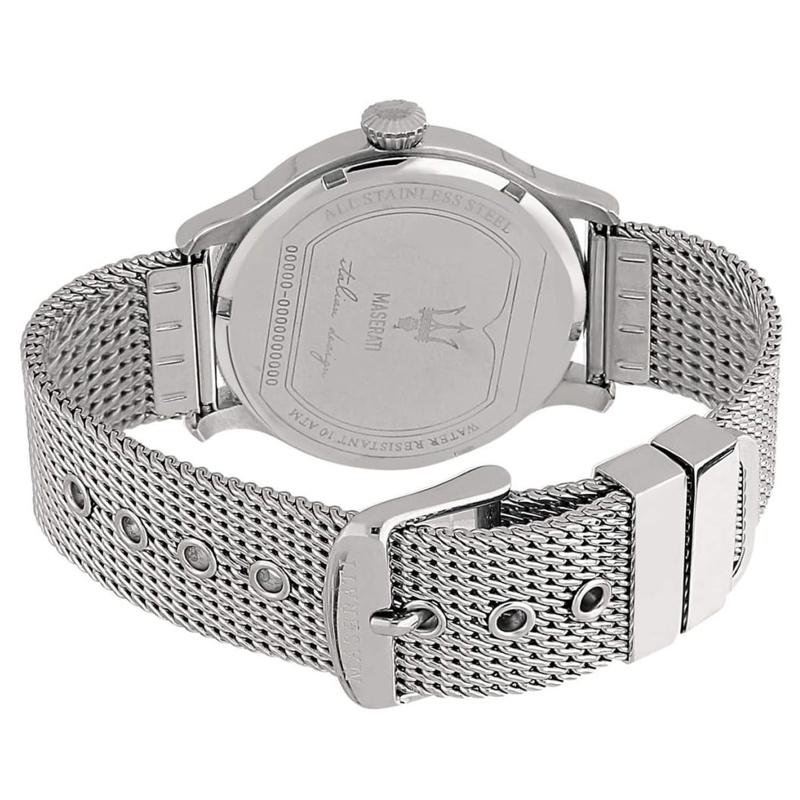 Maserati Men’s Quartz Silver Stainless Steel Gray Dial 42mm Watch R8853118002 - Image 3