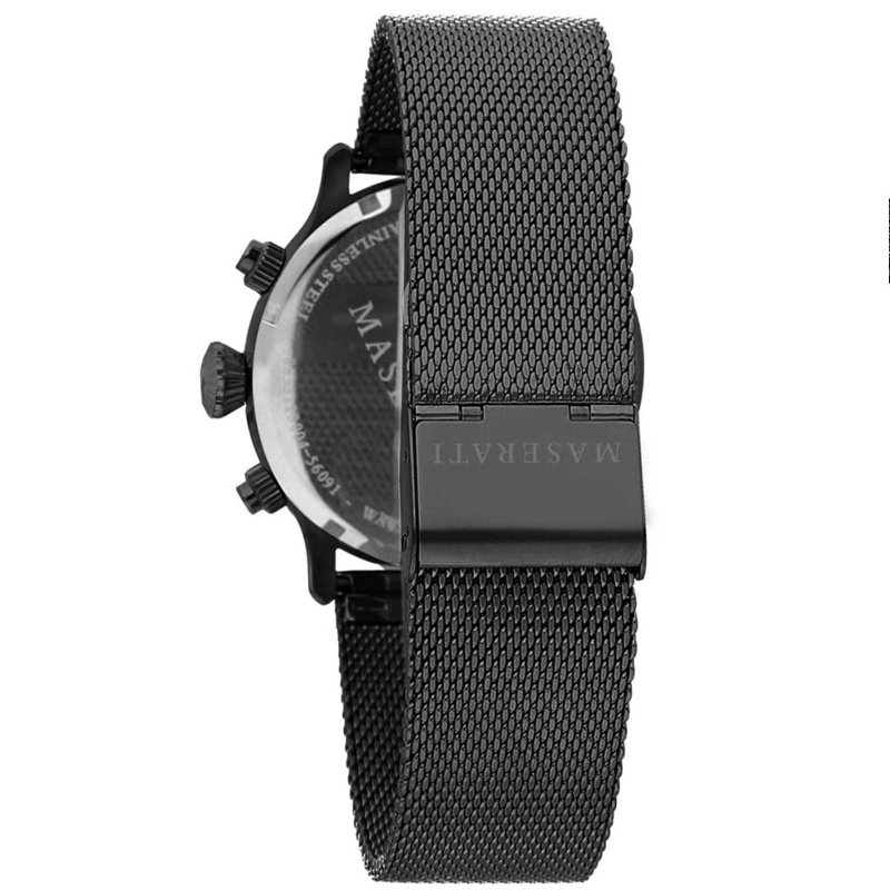 Maserati Men’s Chronograph Quartz Black Stainless Steel Black Dial 42mm Watch R8873618006