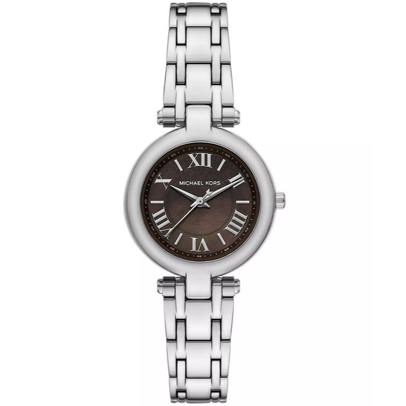 Michael Kors Women’s Quartz Silver Stainless Steel Grey Mink Dial 30mm Watch MK4894