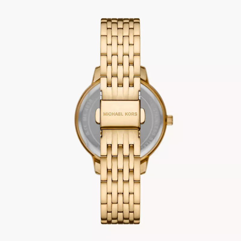 Michael Kors Women’s Quartz Gold Stainless Steel White Dial 41mm Watch MK1051