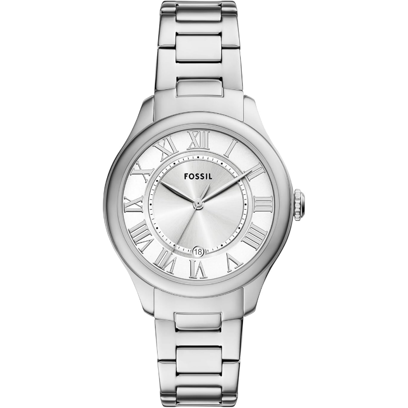 Fossil Women’s Quartz Silver Stainless Steel Silver Dial 38mm Watch ES5393 (Without Tag)