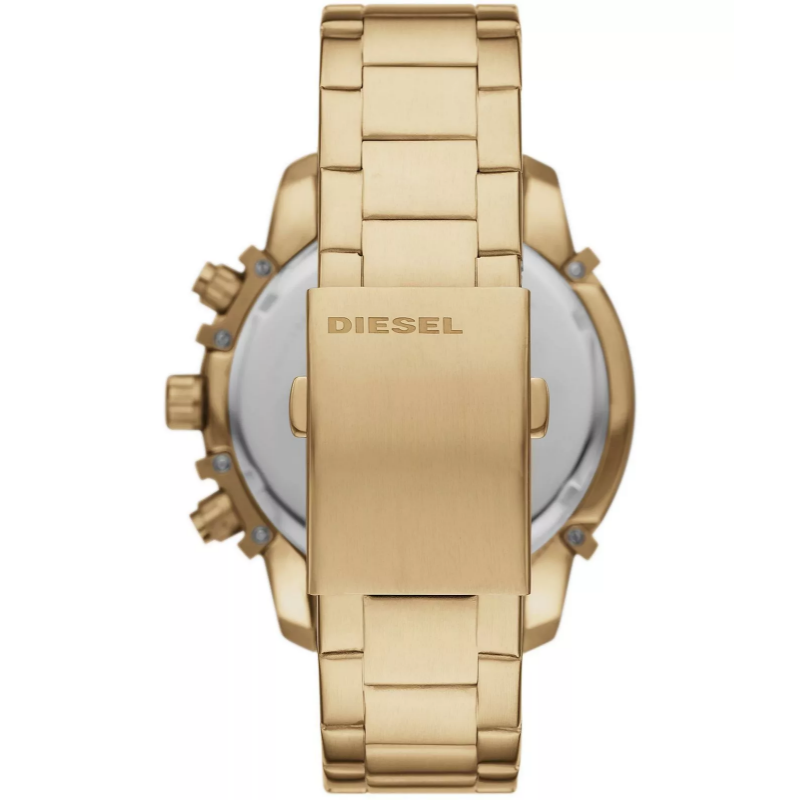 Diesel Men’s Chronograph Quartz Gold Stainless Steel Gold Dial 48mm Watch DZ4595 (Without Tag)