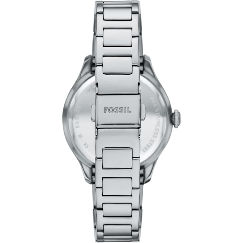 Fossil Women’s Quartz Silver Stainless Steel Silver Dial 38mm Watch ES5393 (Without Tag)