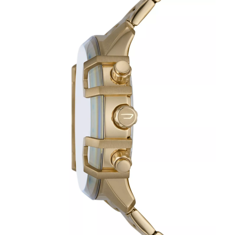 Diesel Men’s Chronograph Quartz Gold Stainless Steel Gold Dial 48mm Watch DZ4595 (Without Tag)