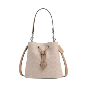 Coach Rowan Bucket Bag In Signature Canvas (Size: L21cm, H14cm, W21cm) CBH07